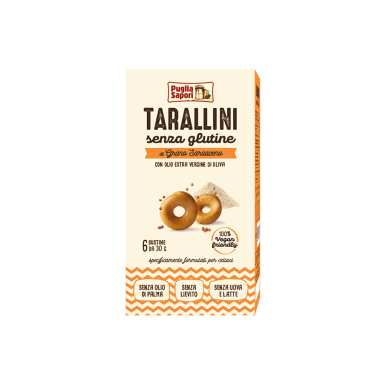 Puglia Sapori Tarallini di grano saraceno senza glutine - Confezione 180 g