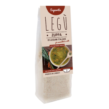 Zuppa di legumi saporita da 90g. Prodotto senza glutine.