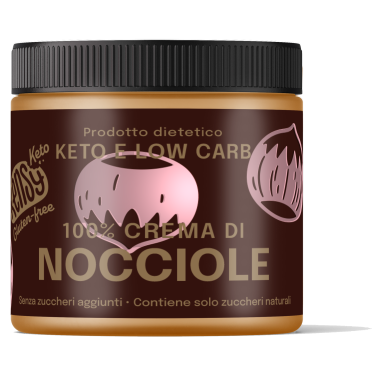 Kensy KETO. 100% Crema di Nocciole 210g. Prodotto senza glutine.